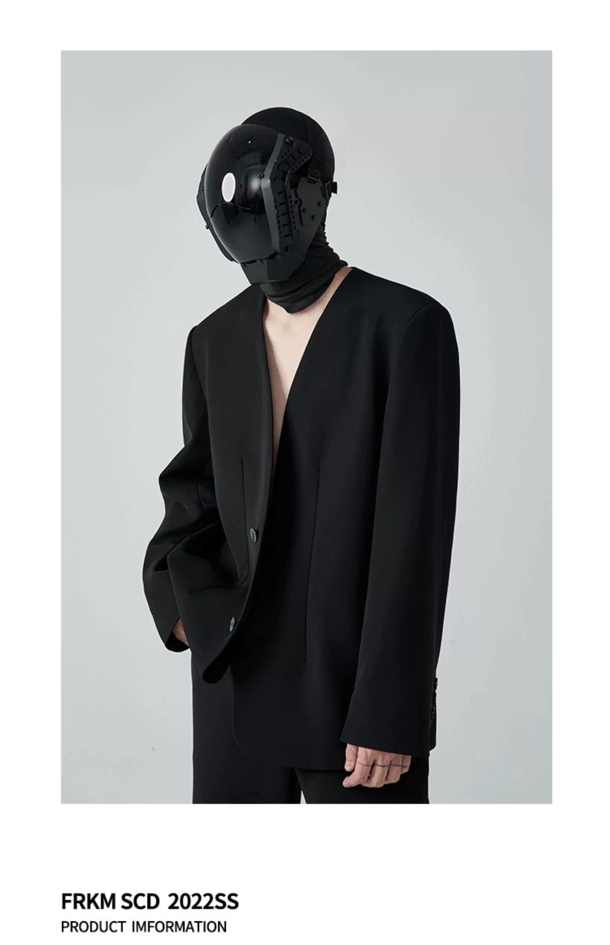 Unisex Loose Padded Uncollared Blazer
