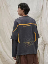 Deconstructed Patchwork Two-in-One T-Shirt