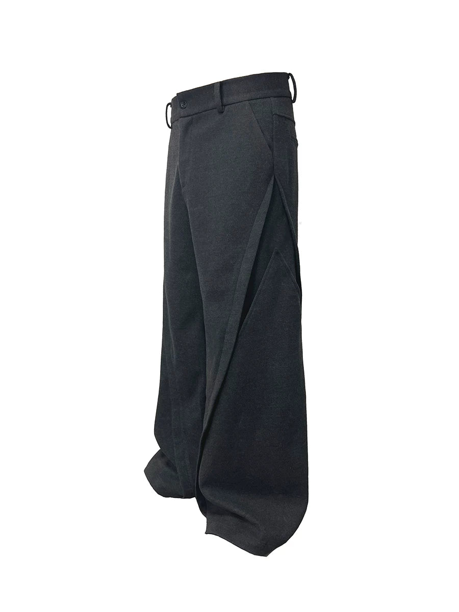 Loose Flare Fleece Pants