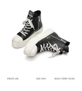 JumboHigh Oreo Distressed High-Top Leather Sneakers