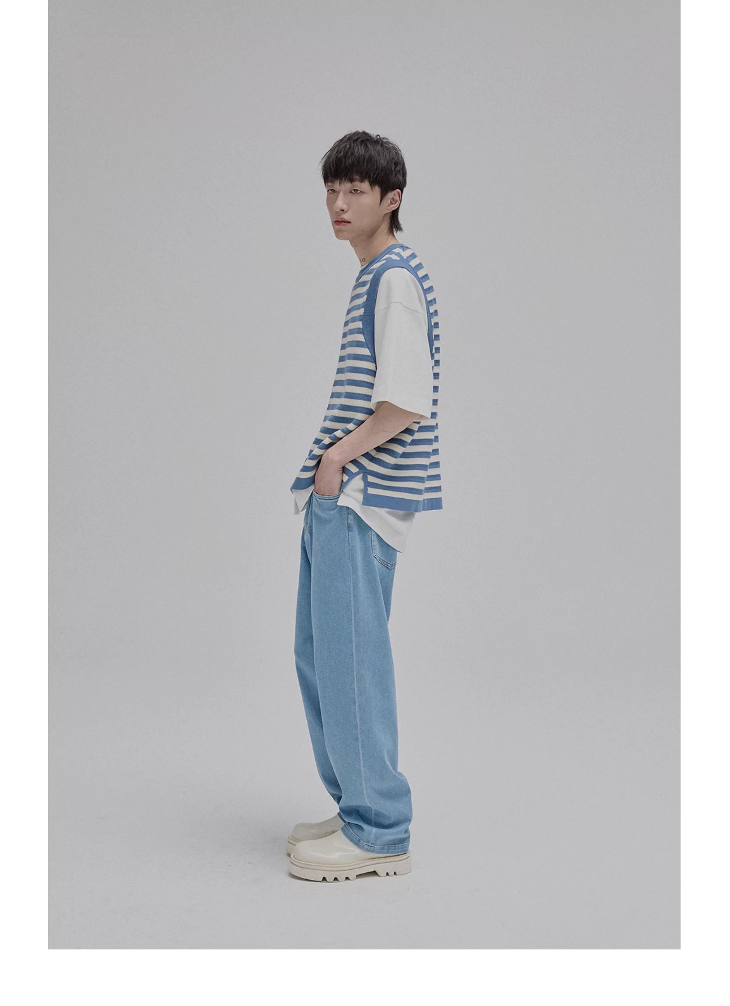 Lightweight Tapered Jeans