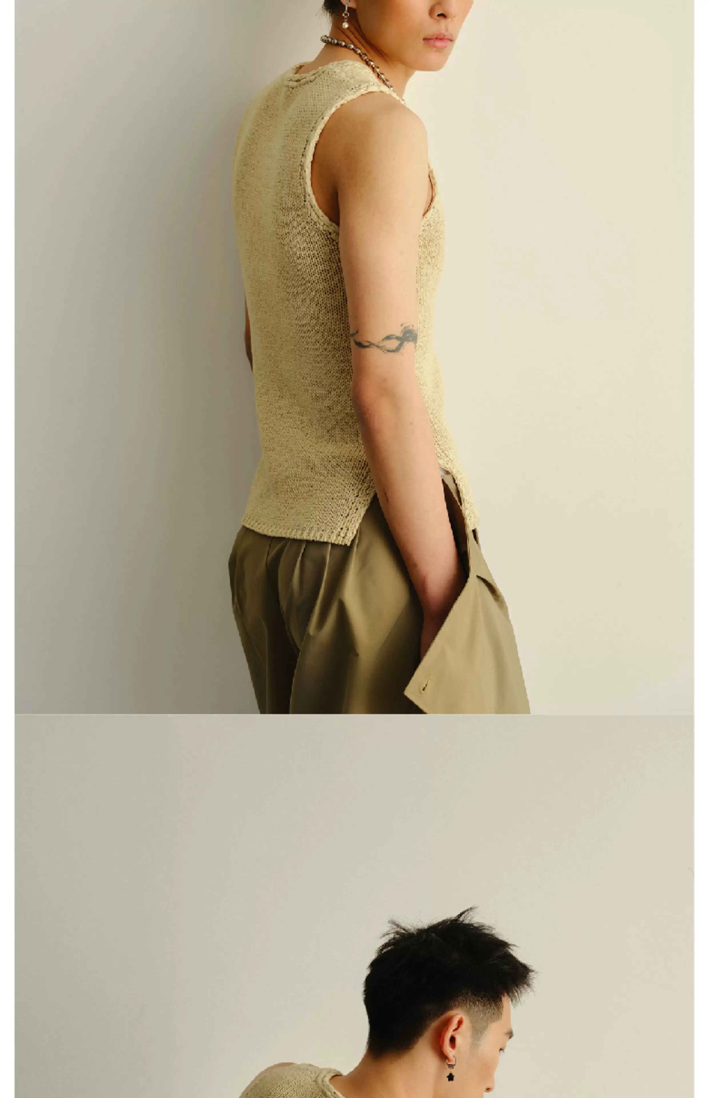 Stretchy Frayed Printed Tank Tops