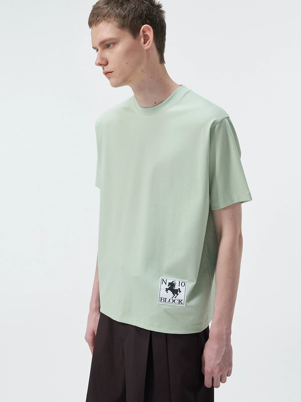 Multi-color Cotton Crew Neck Tees