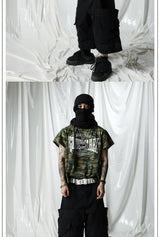 Olive Camo Crack Print Tee