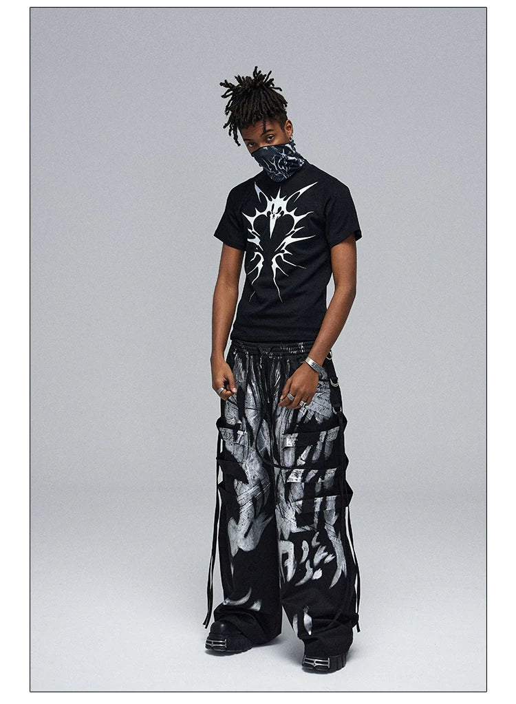 American Hip-Hop Printed Slim Tee