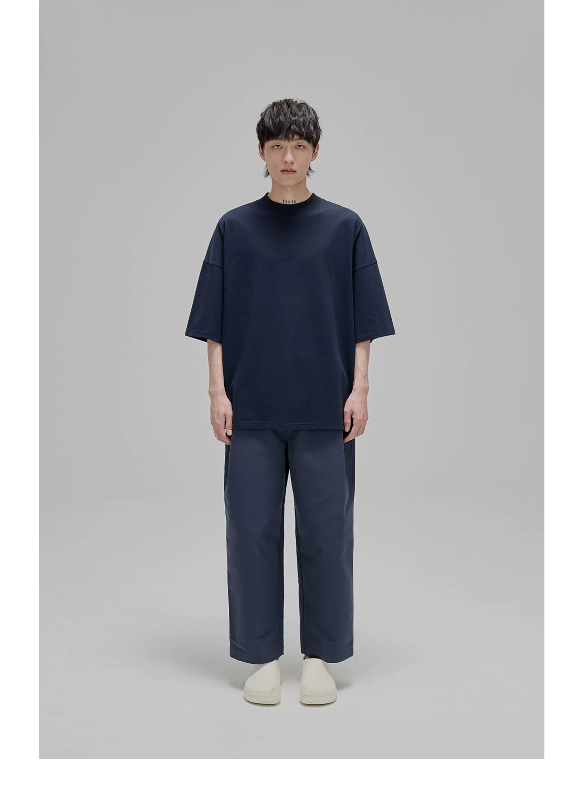 Vintage Ribbed Half Sleeve Tees