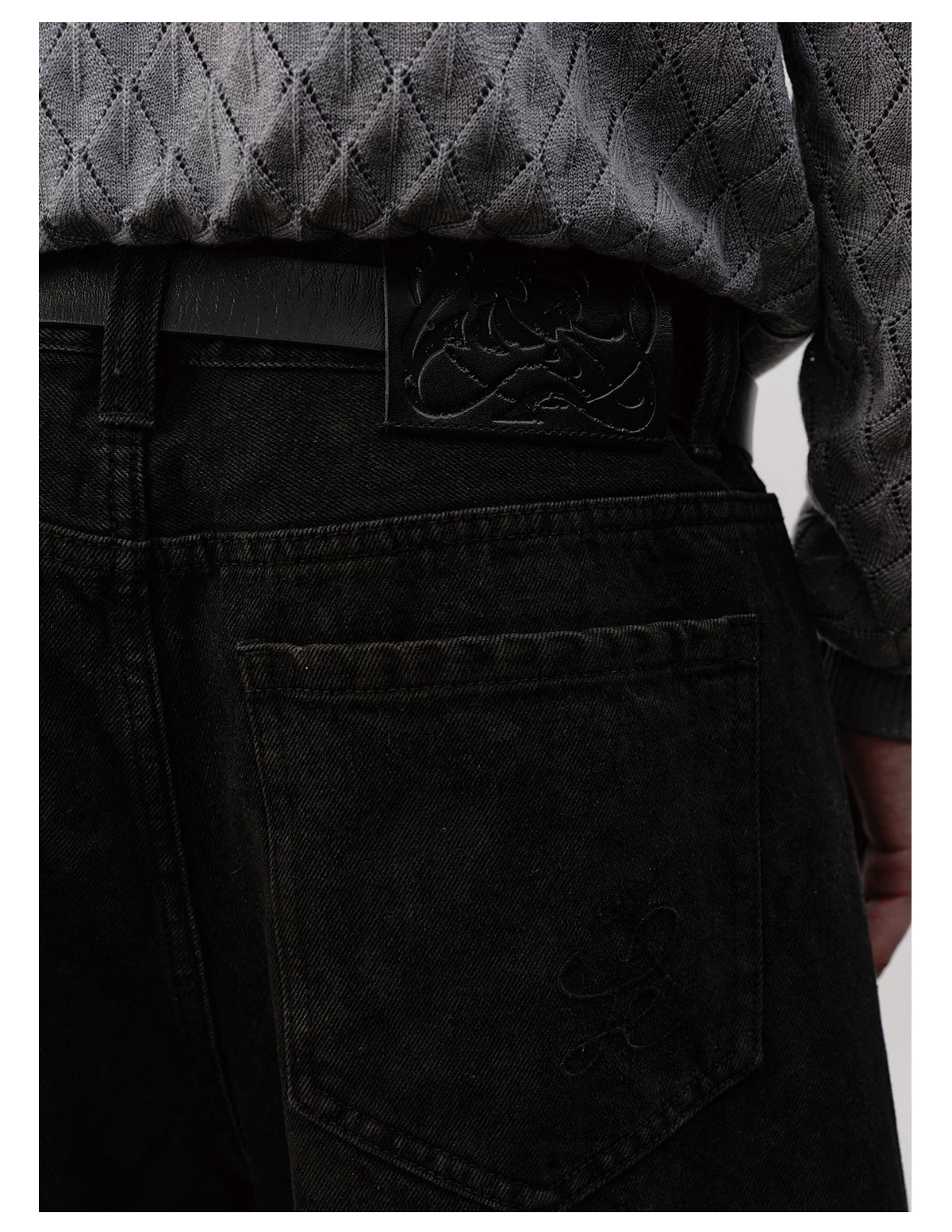 Vintage Washed Denim Banana Pants
