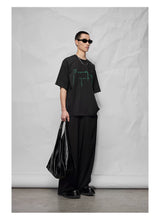 Cotton Blend Embroidered Fringe Tee