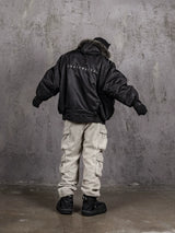 N-2B Nylon Raccoon Fur Flight Jacket