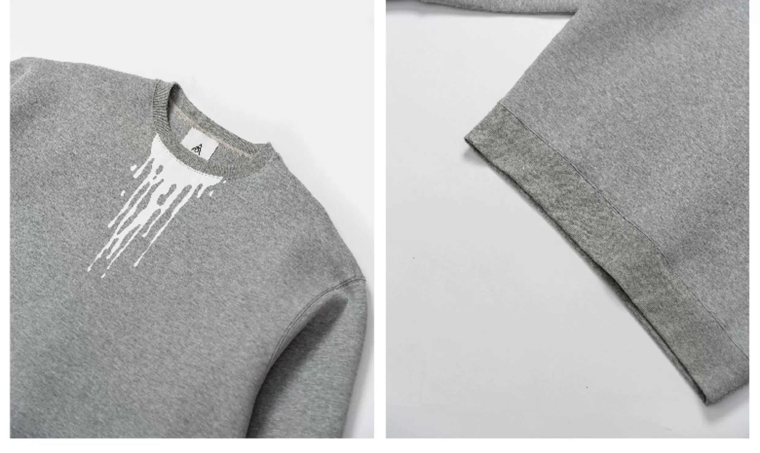 Spilled Milk Print Vintage Hoodie