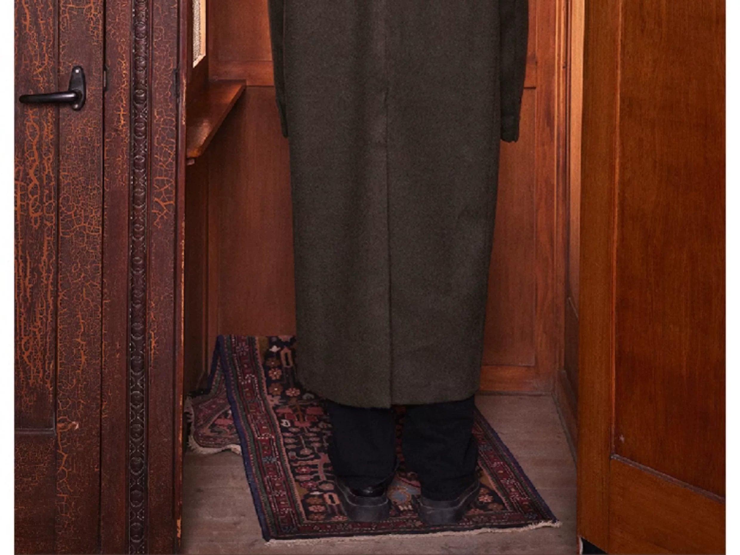 British Style Loose Long Wool Coat
