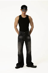 Men's Slim Ribbed Knit Workout Tank