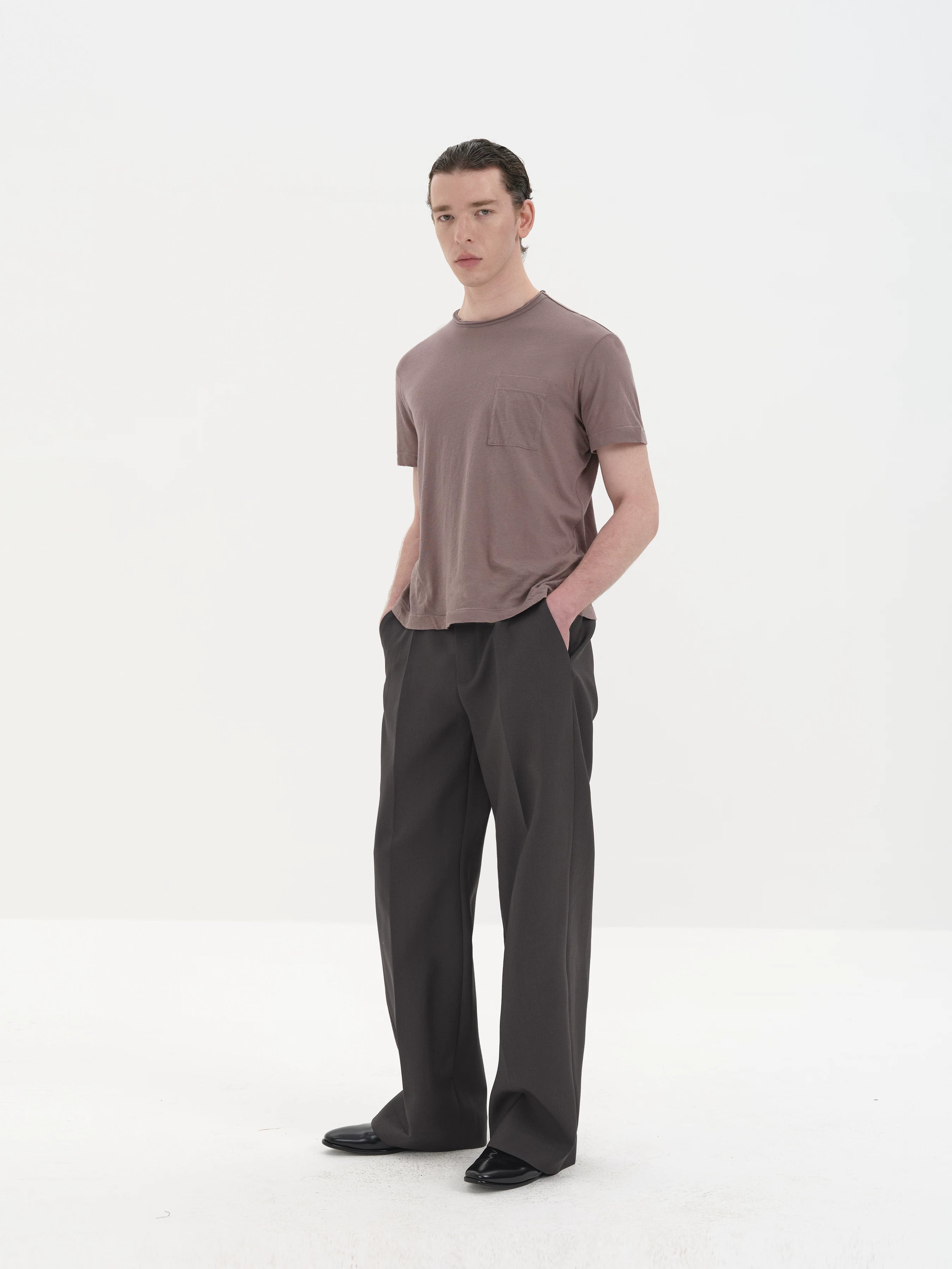 Chest Pocket Silk Cotton Tees
