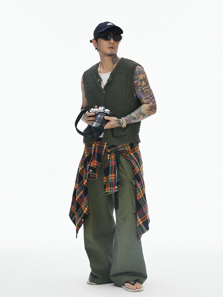 Forest Green Skin-friendly Knit Vest