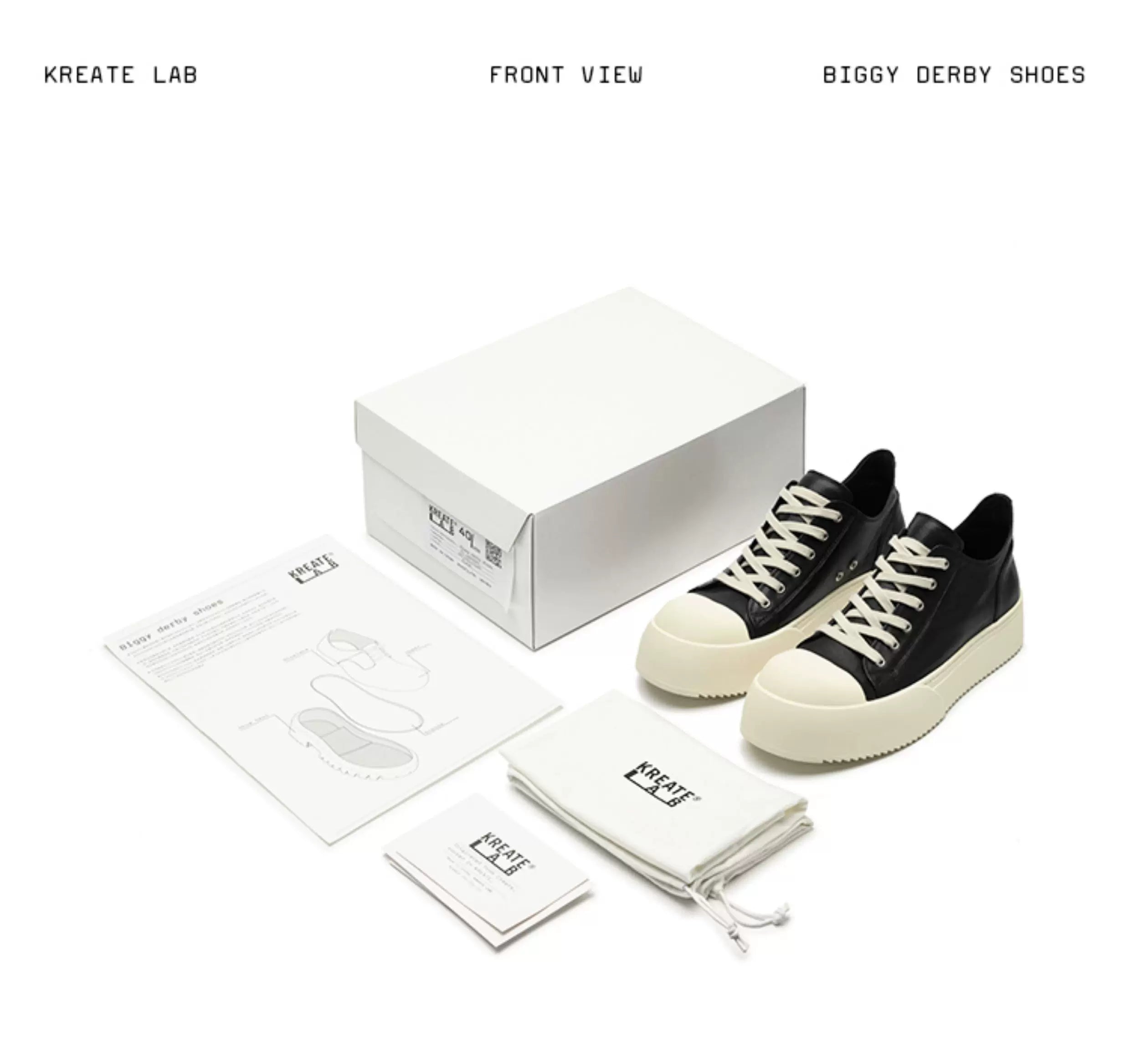 Leather Platform Casual Sneakers