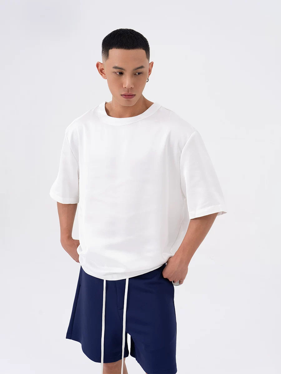 Men's Loose Reflective Short Sleeve Tees