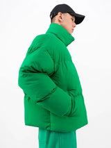 Men's Oversized Green Puffer Jacket