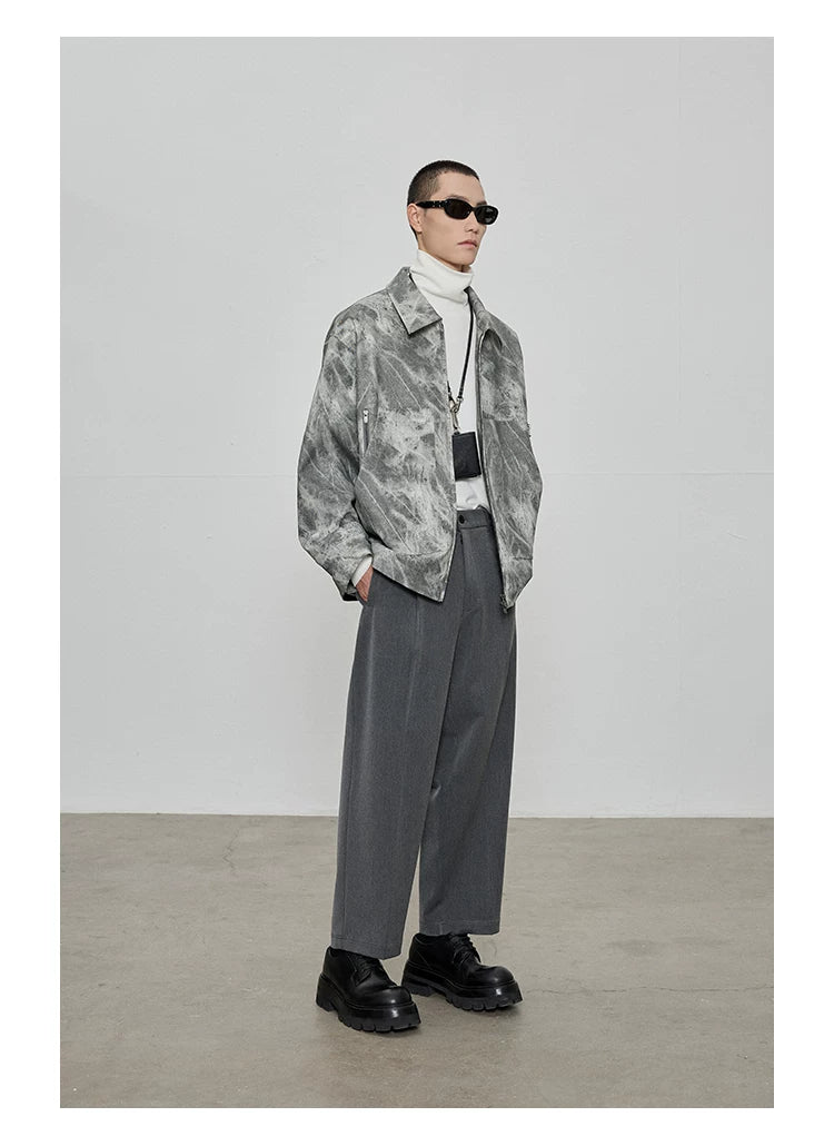 Casual Cropped Elastic Waist Pants
