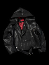 3M Collared Hooded Waxed Padded Jacket