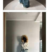 Washed Detachable Fur Zip Hoodie