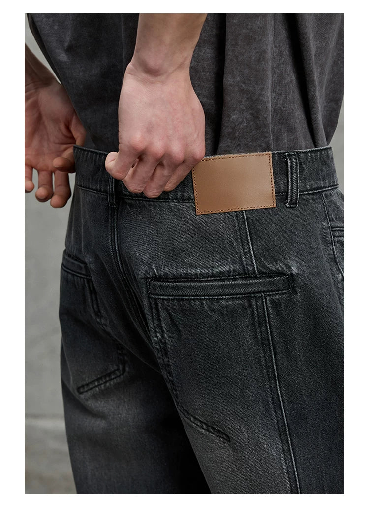 Vintage Washed Flared Denim Pants