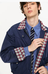 Houndstooth Harrington Jacket