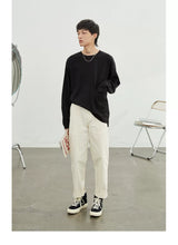 Vintage Herringbone Elastic Waist Cargo Pants