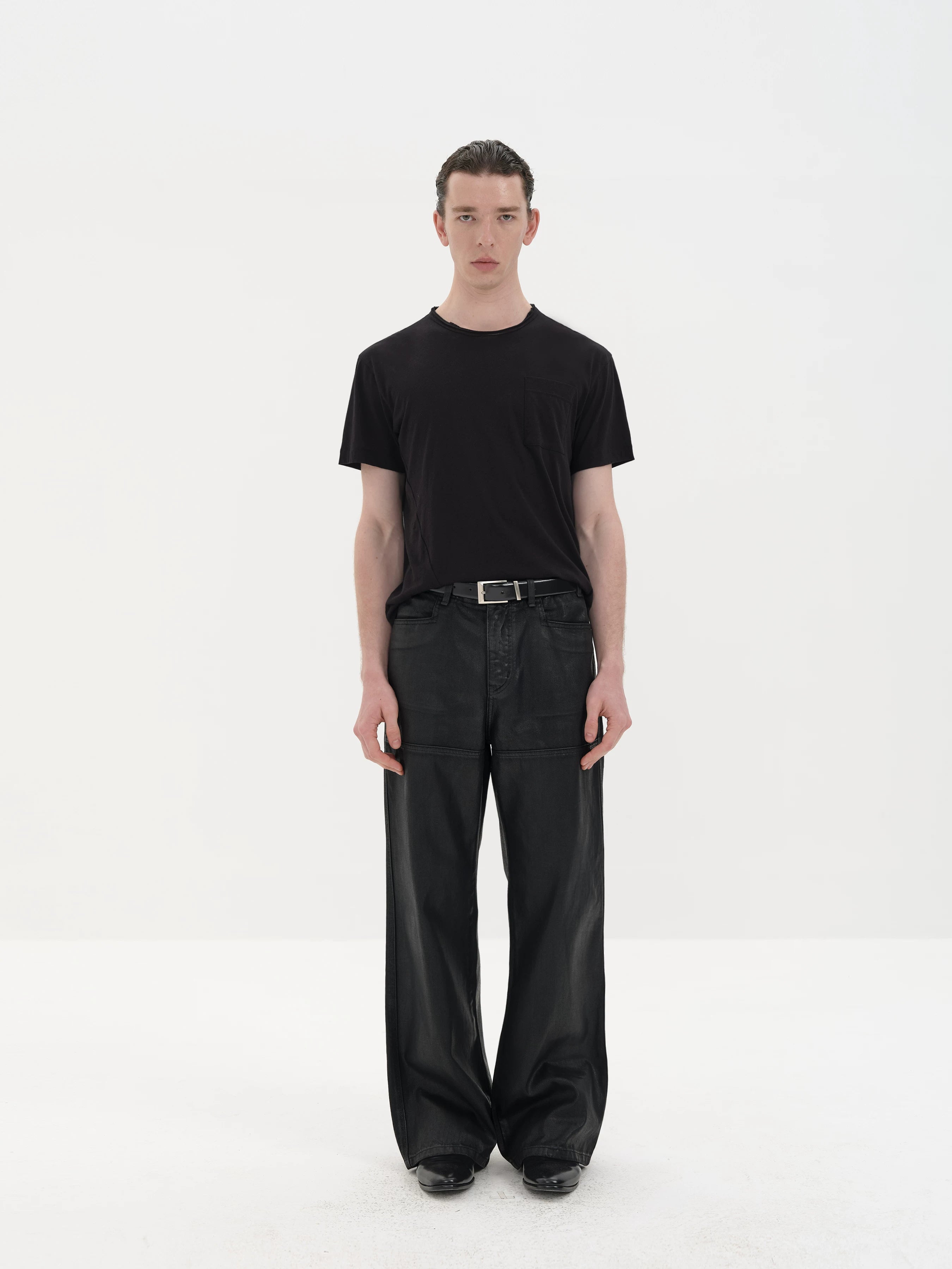 Chest Pocket Silk Cotton Tees