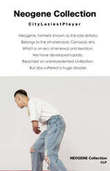 Men's Distressed Baggy Straight Jeans