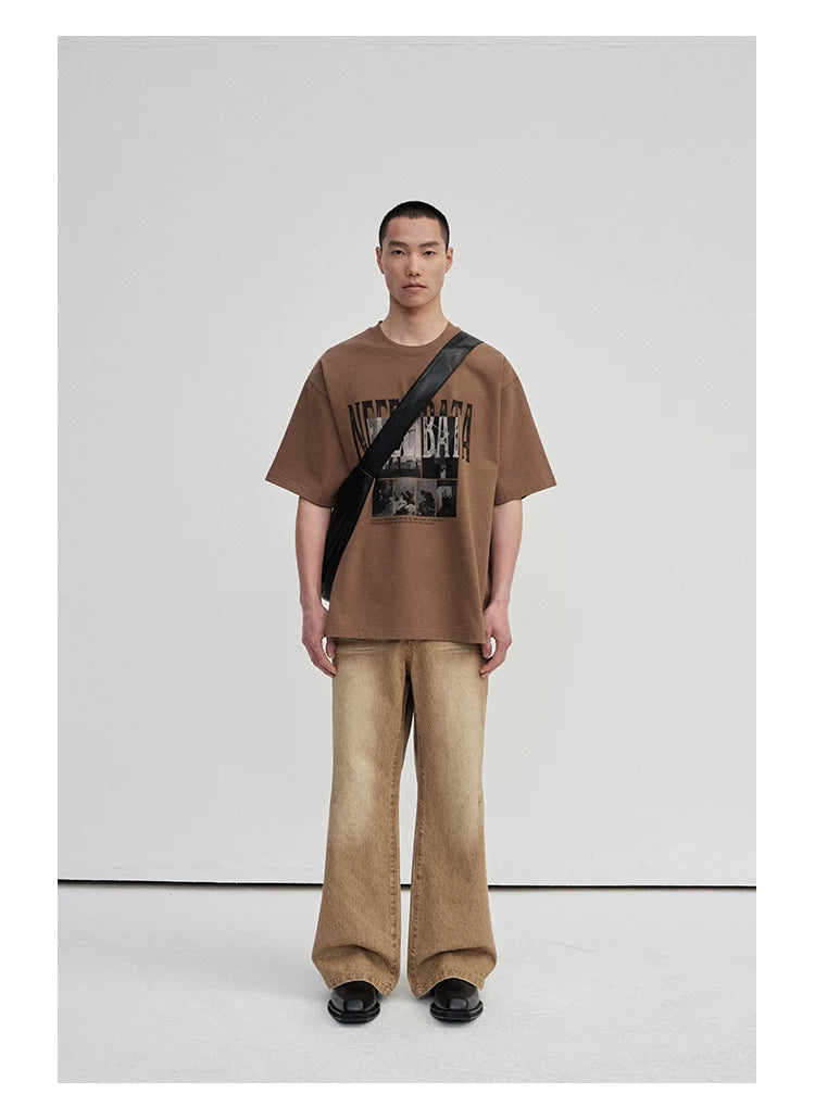 300G Double Yarn Printed Tee