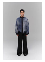 Reversible Plaid Lined Cotton Harrington Jacket