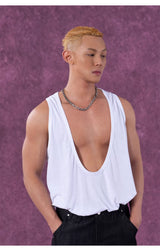 Men's Colorful Deep V Sports Tank