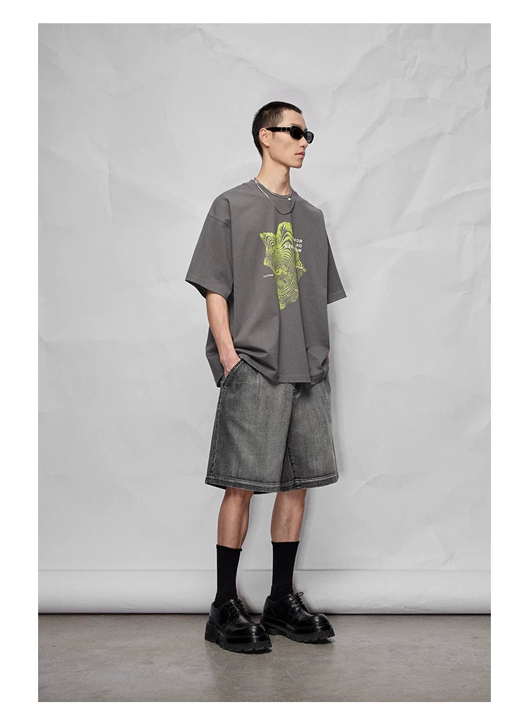 Oversized Graphic Print Tee