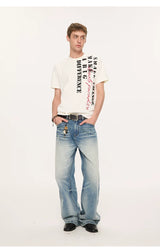 Casual Cool Dry Contrast Slogan Tees