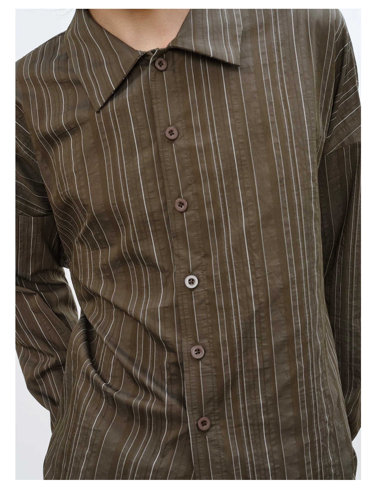 Striped Drop Shoulder Shirts