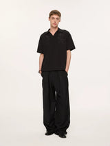 Embroidered Seagull V-neck Polo Shirts