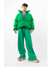 Men's Oversized Green Puffer Jacket