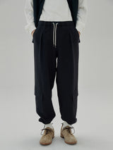 Tapered Drawstring Pocket Cargo Pants