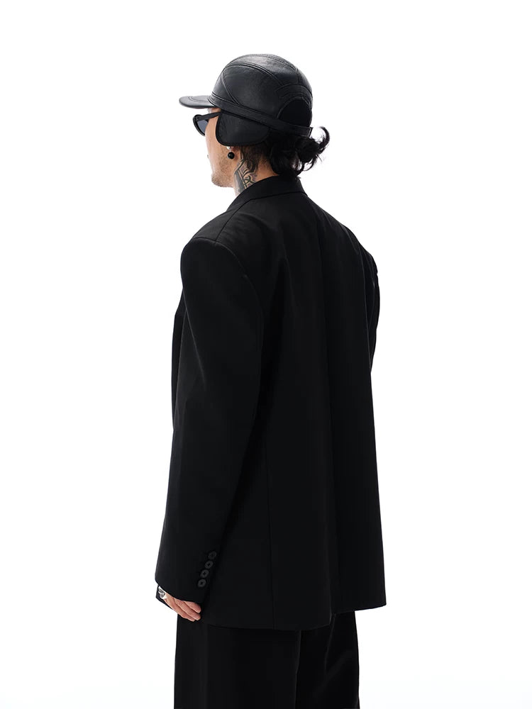 Warm Black Leather Earflap Baseball Cap