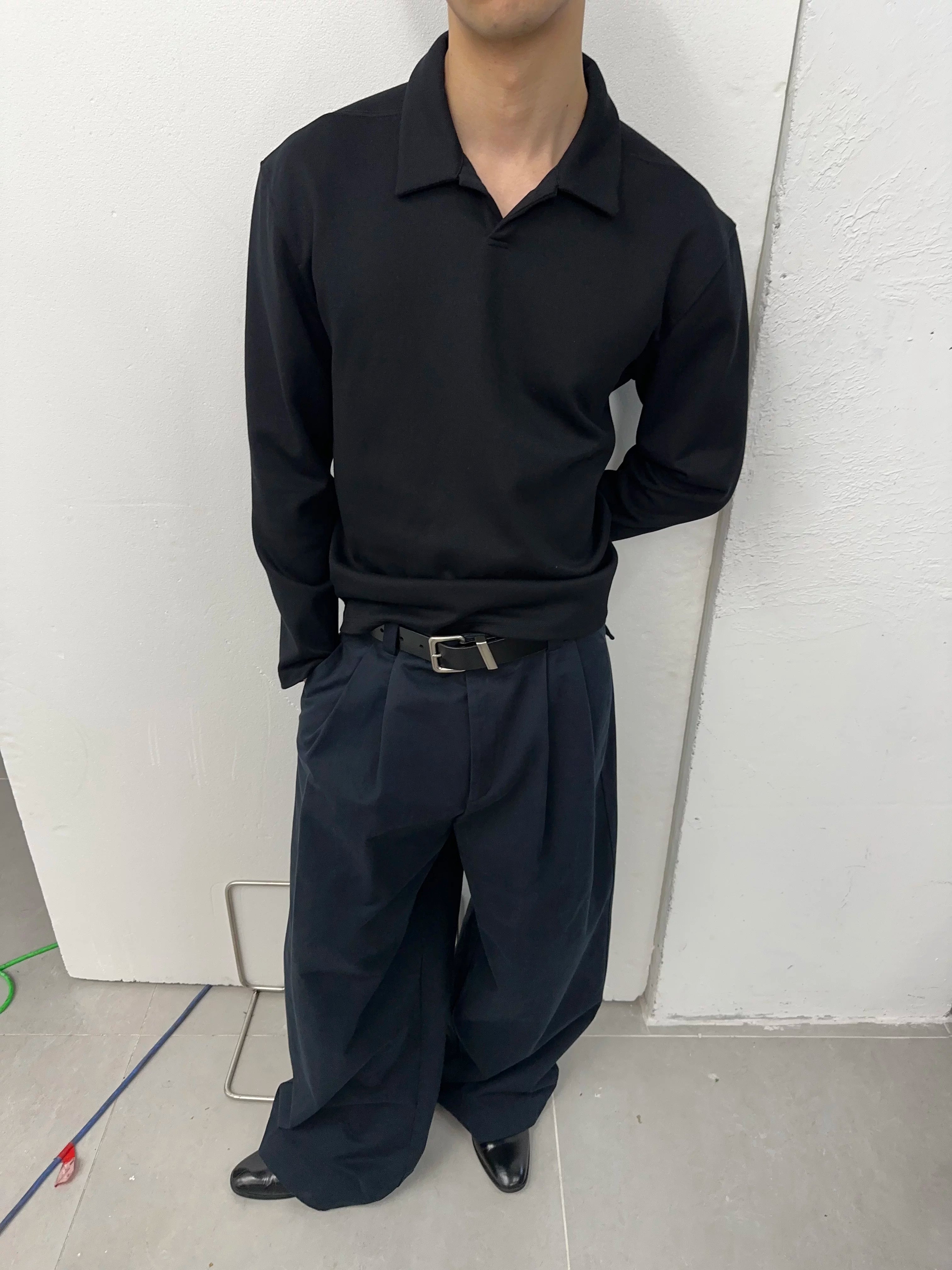 Collared Polo with Magnetic Closure