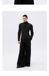 Cropped Slim Fit Long Sleeve Tee