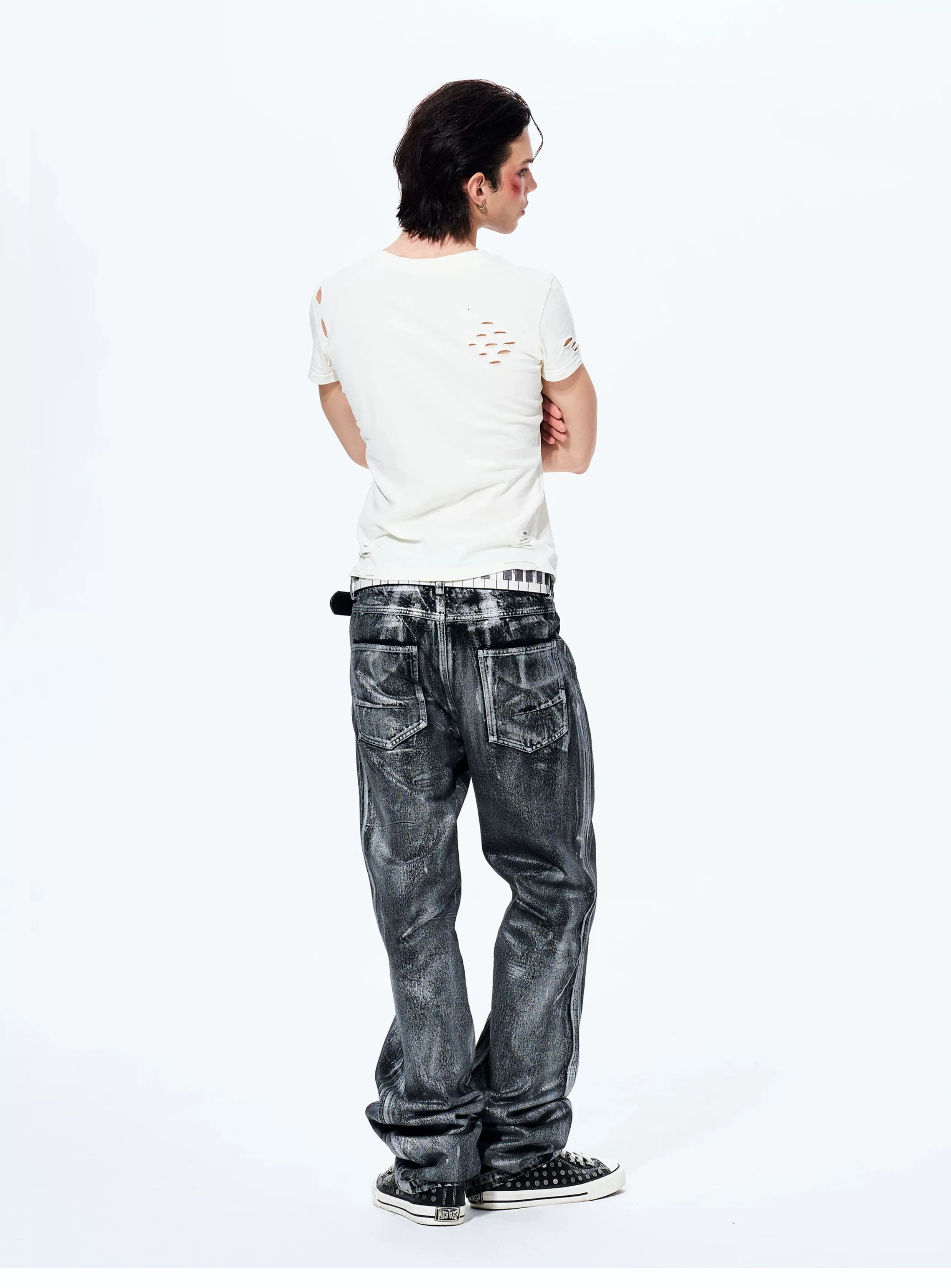 Men's Slim Skull Print Tee