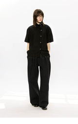 Linen Lyocell Short-Sleeve Shirt