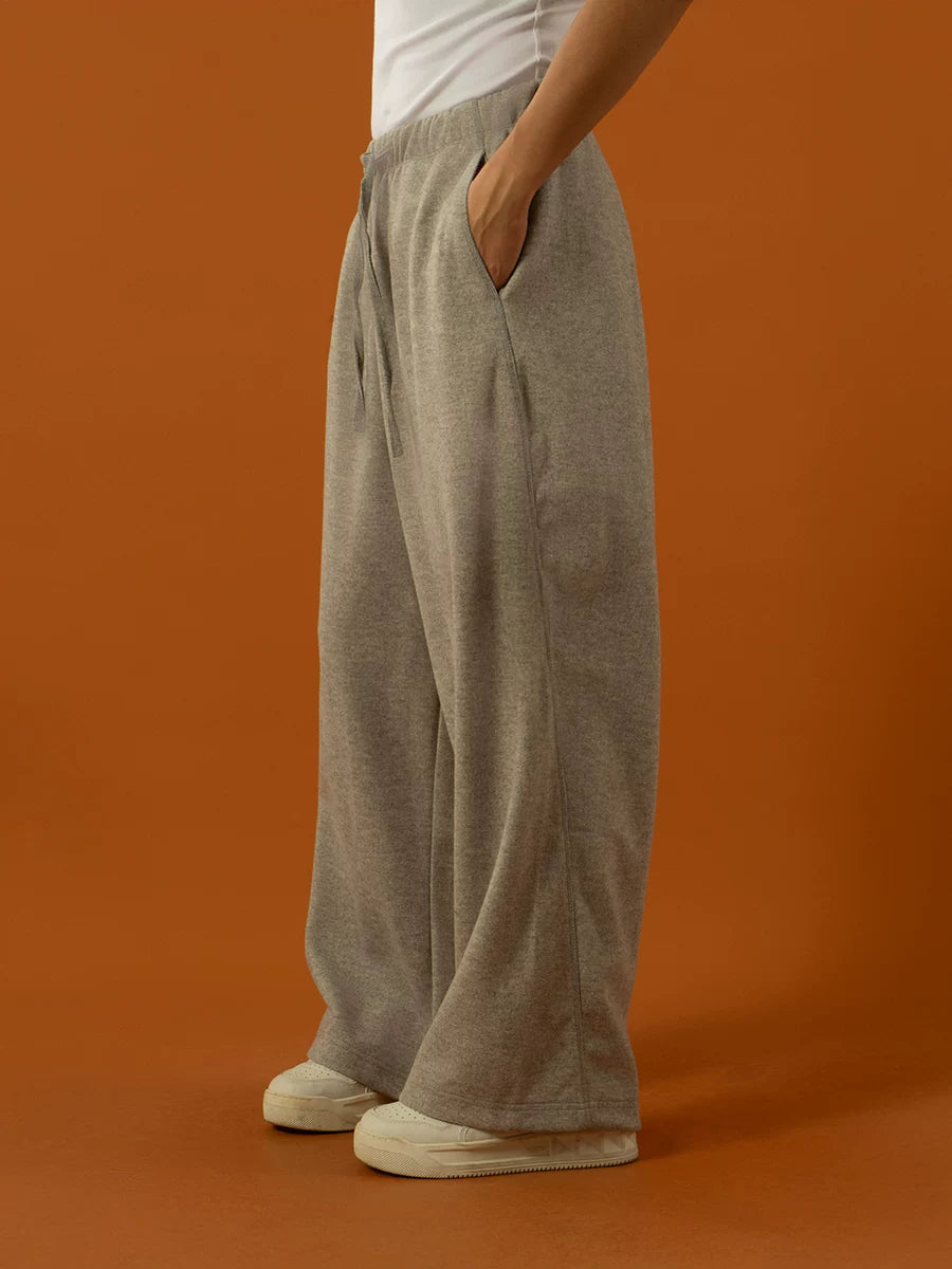 Men's Drawstring Wool Wide Leg Pants