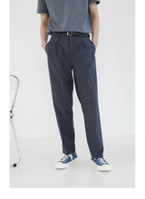 Double Pleated Wide Cropped Suit Pants