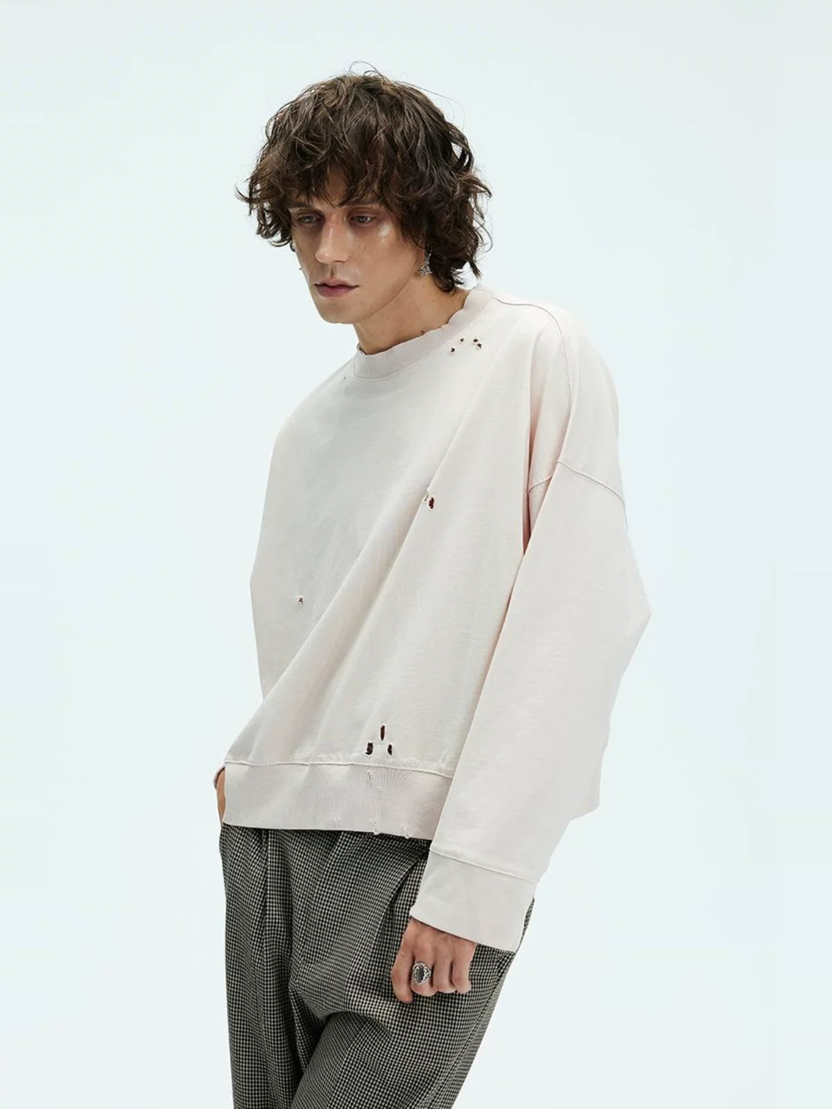 Four Color Baggy Couple Crewneck Sweatshirts