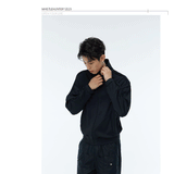 Two-Color Stretchy Cooling Quick-Dry Zip Sweatshirt