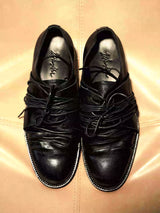 Pleated Strap Horse Lined Derby Shoes