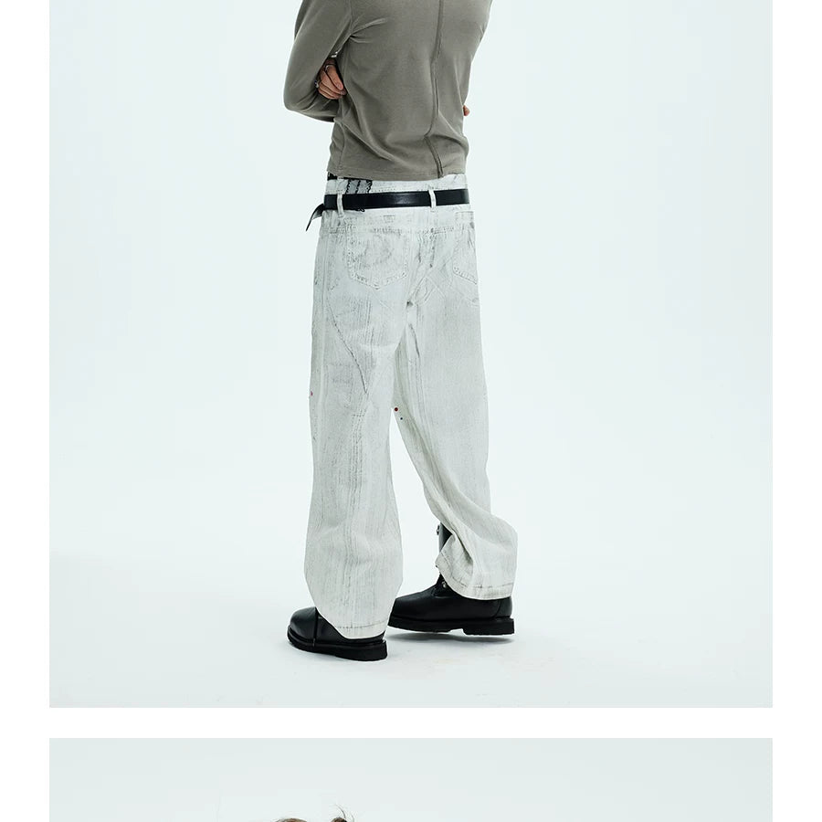 Two-color Fitted Long-sleeve Turtleneck Tee