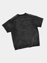 Heavyweight Loose Washed Gray Printed Tee